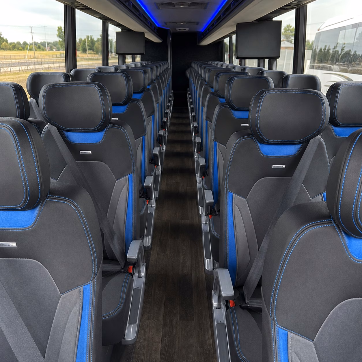 san angelo charter bus rental interior