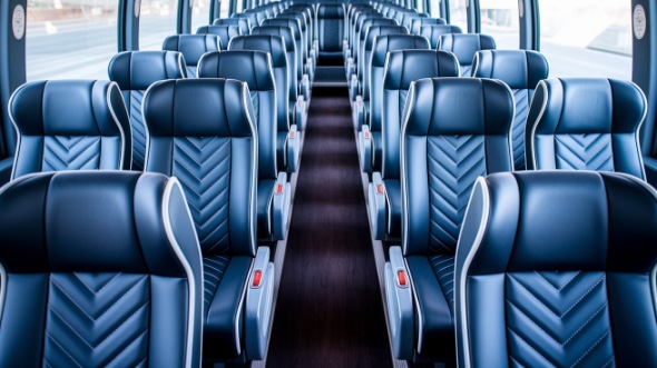 san angelo 50 passenger charter bus inside
