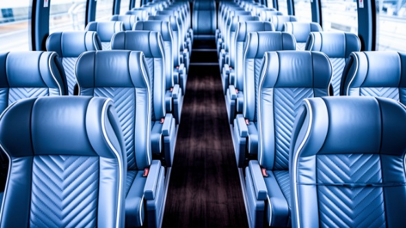 san angelo 56 passenger charter bus interior