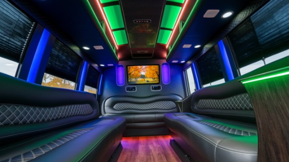 san angelo sprinter limo rental inside