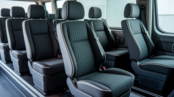 san angelo sprinter van with driver inside